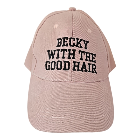 Becky With The Good Hair Baseball Cap – Pink Embroidered Dad Hat - Picture 1 of 5